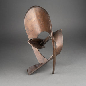 Robert FACHARD (1921-2012) Petite composition elliptique abstraite. Bronze vers 1960-70