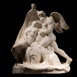 Zéphir et Venus (Aphrodite)- Marbre début XIXème
