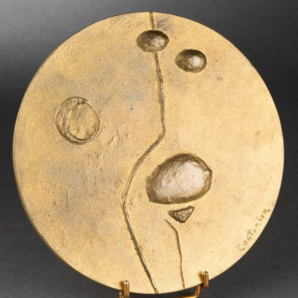 Robert COUTURIER (1905-2008) - 'The Moon' - Patinated bronze medallion (edition proof)
