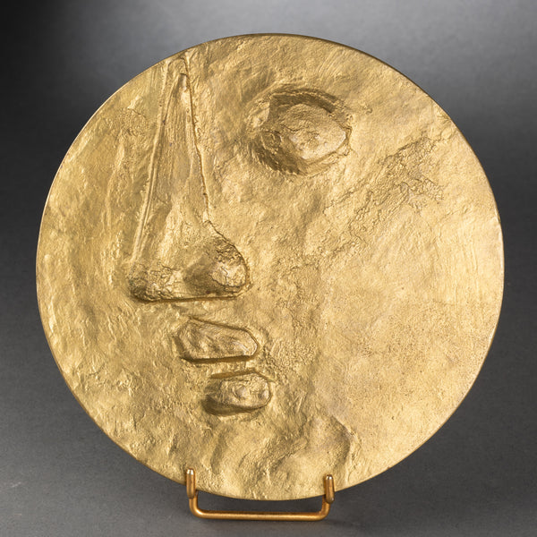 Robert COUTURIER (1905-2008) - 'La Lune' - Médaillon en bronze patiné (Epreuve d'édition)