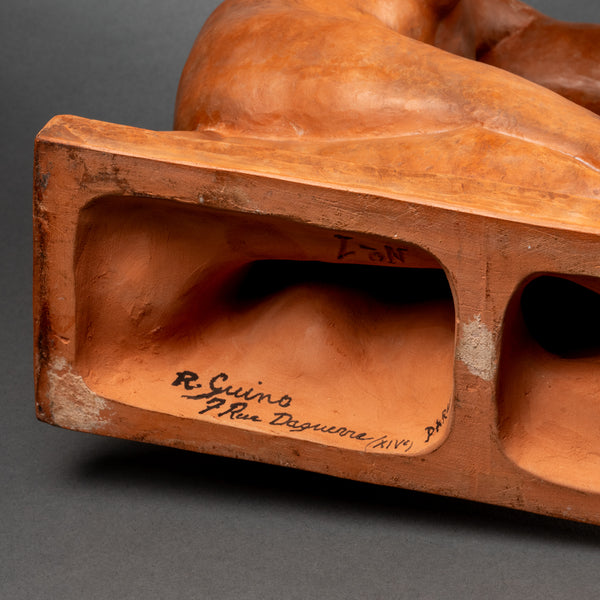 Richard GUINO (1890-1973) 'le Printemps' Première épreuve d'édition en terre cuite - Période Art Déco