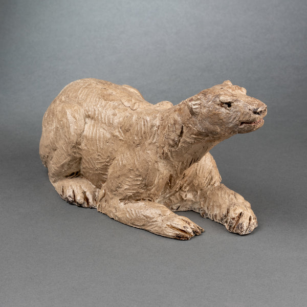 Henri BARGAS (active around 1930) 'Polar Bear' Original terracotta. Art Deco period.