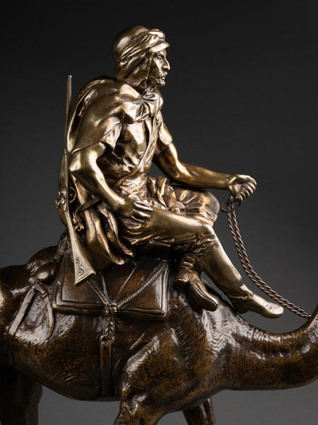 Charles VALTON (1851-1918) 'Méhariste' - Orientalist bronze late 19th century