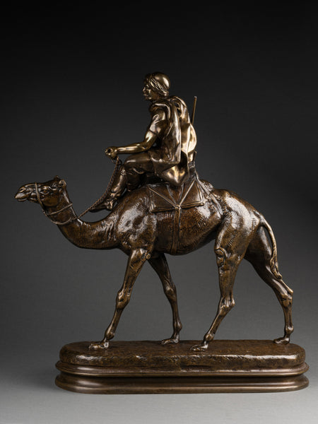 Charles VALTON (1851-1918) 'Méhariste' - Bronze orientaliste fin XIXème siècle