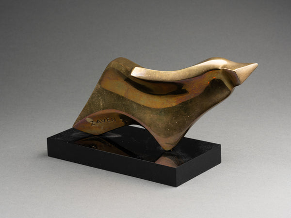 ZAVEN HADICHIAN (Lebanon) Zoomorphic abstraction. Polished bronze (1977)