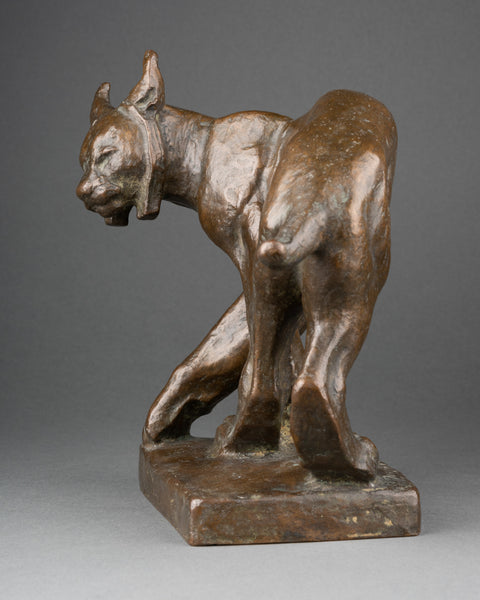 Jussi MANTYNEN (1886-1978, Finlande) 'Ion Vädrar Fara' Rare bronze Art Déco