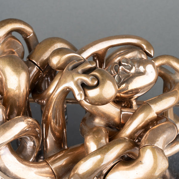 Miguel BERROCAL (1933-2006) 'Homage to Picasso' Puzzle sculpture in polished bronze.