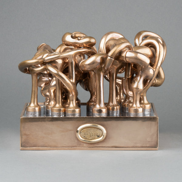 Miguel BERROCAL (1933-2006) 'Homage to Picasso' Puzzle sculpture in polished bronze.