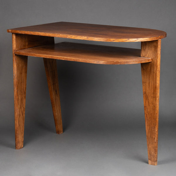 Jacques ADNET (1900-1984) Modernist Oak Desk circa 1955