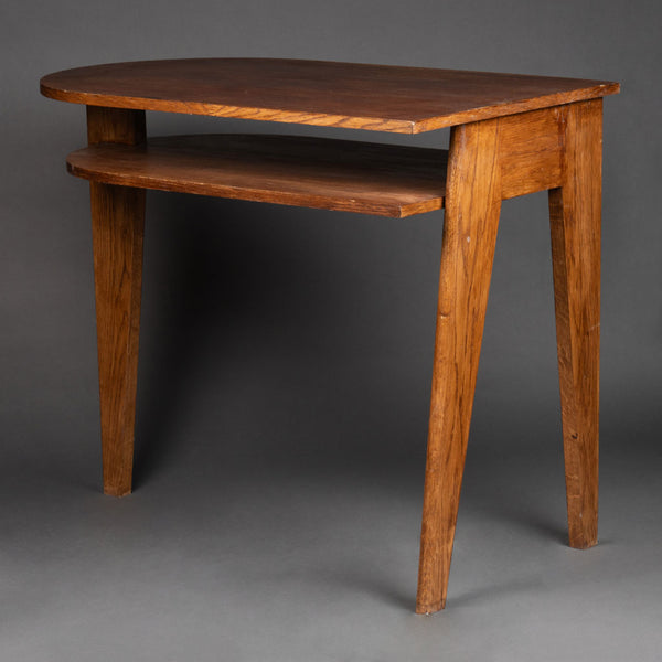 Jacques ADNET (1900-1984) Modernist Oak Desk circa 1955