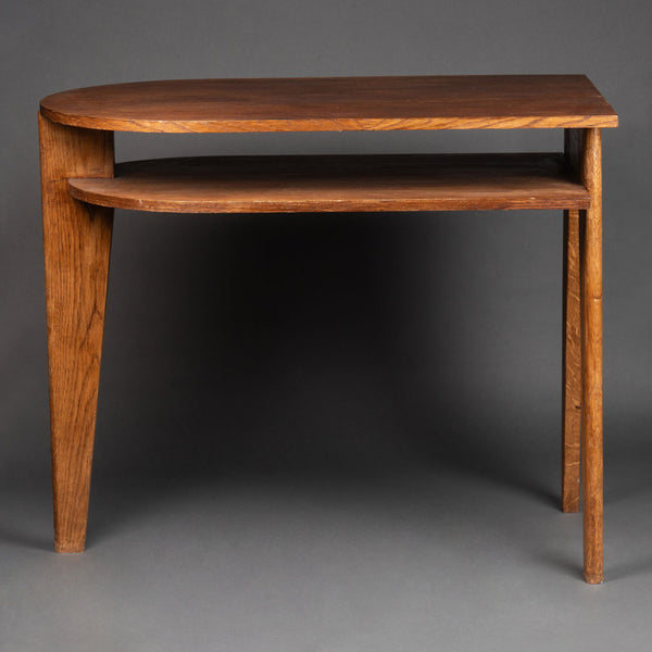 Jacques ADNET (1900-1984) Modernist Oak Desk circa 1955