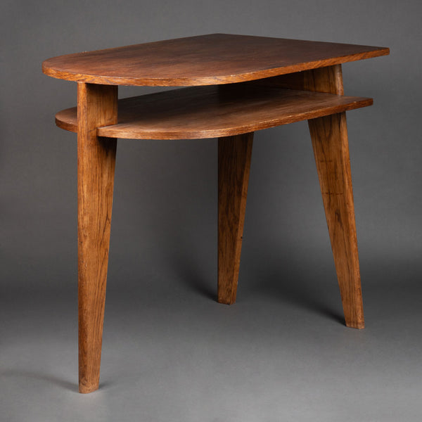 Jacques ADNET (1900-1984) Modernist Oak Desk circa 1955