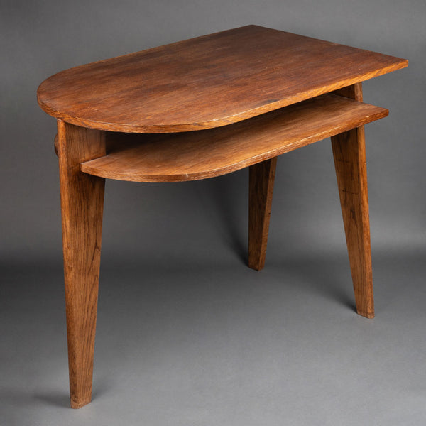 Jacques ADNET (1900-1984) Modernist Oak Desk circa 1955