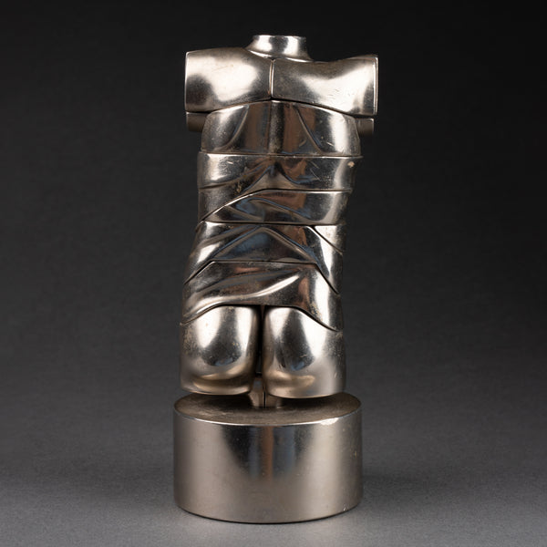 Miguel BERROCAL (1933-2006) 'Mini David', 1969 (Opus 107) puzzle sculpture in nickel-plated zamack.