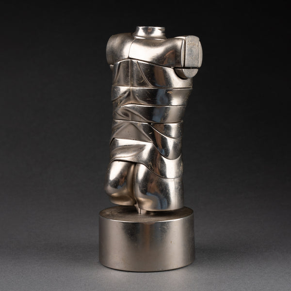 Miguel BERROCAL (1933-2006) 'Mini David', 1969 (Opus 107) puzzle sculpture in nickel-plated zamack.