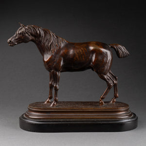 Jules MOIGNIEZ (1834-1895) 'Cheval arabe' Bronze fin XIXème