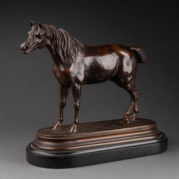 Jules MOIGNIEZ (1834-1895) 'Cheval arabe' Bronze fin XIXème