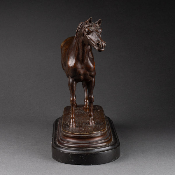 Jules MOIGNIEZ (1834-1895) 'Cheval arabe' Bronze fin XIXème