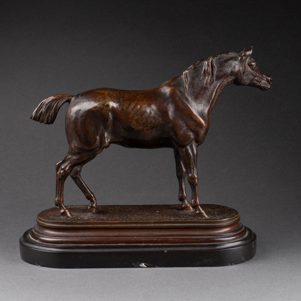 Jules MOIGNIEZ (1834-1895) 'Cheval arabe' Bronze fin XIXème