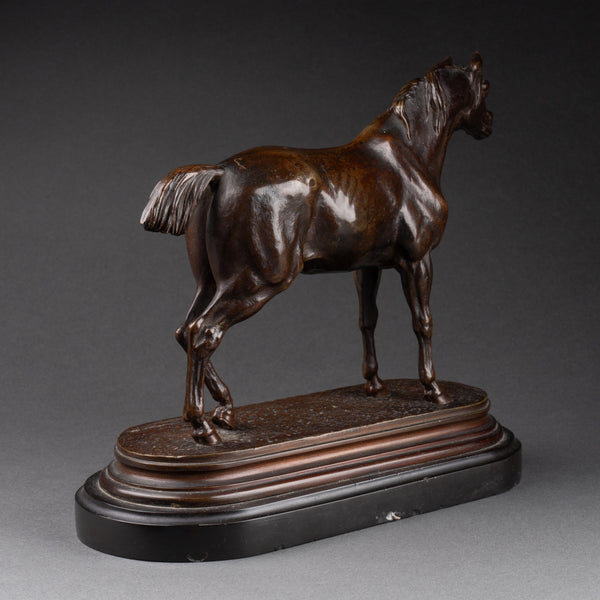 Jules MOIGNIEZ (1834-1895) 'Cheval arabe' Bronze fin XIXème