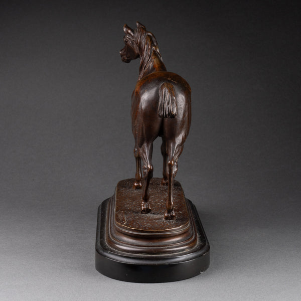 Jules MOIGNIEZ (1834-1895) 'Cheval arabe' Bronze fin XIXème