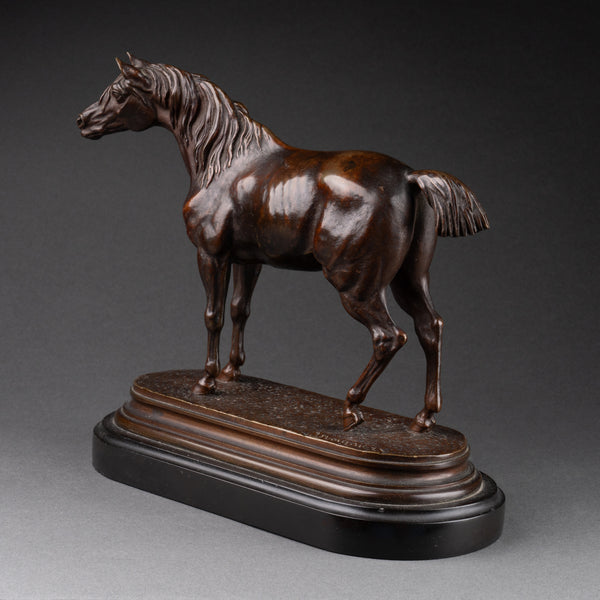 Jules MOIGNIEZ (1834-1895) 'Cheval arabe' Bronze fin XIXème