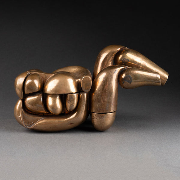 Miguel BERROCAL (1933-2006) 'Maria de la O' Sculpture puzzle en bronze poli.