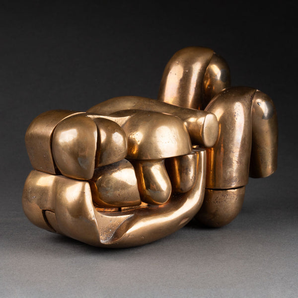 Miguel BERROCAL (1933-2006) 'Maria de la O' Sculpture puzzle en bronze poli.