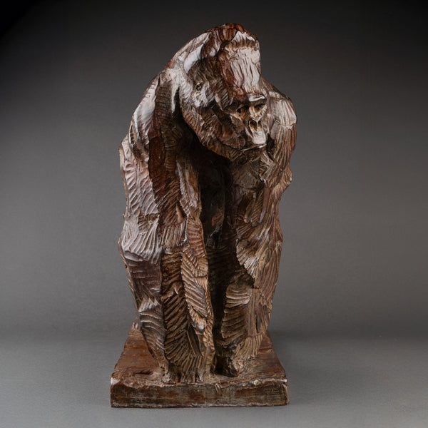 Jean Baptiste VANDAMME 'Gorilla III' Patinated bronze.