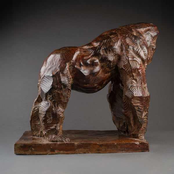 Jean Baptiste VANDAMME 'Gorilla III' Patinated bronze.