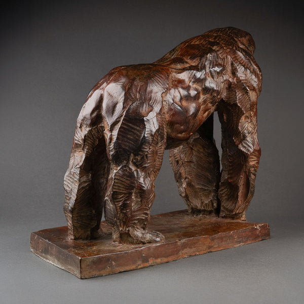 Jean Baptiste VANDAMME 'Gorilla III' Patinated bronze.