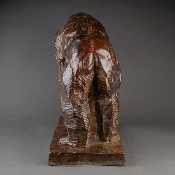 Jean Baptiste VANDAMME 'Gorilla III' Patinated bronze.