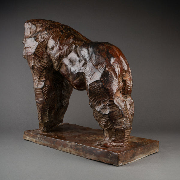 Jean Baptiste VANDAMME 'Gorilla III' Patinated bronze.