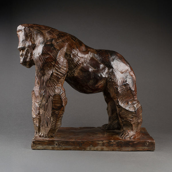 Jean Baptiste VANDAMME 'Gorilla III' Patinated bronze.