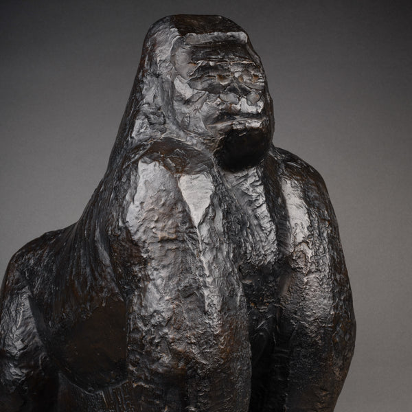 JEAN JOACHIM (1905-1990) Gorilla. Patinated bronze numbered 8/8.