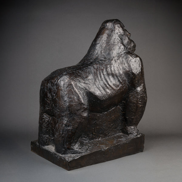 JEAN JOACHIM (1905-1990) Gorilla. Patinated bronze numbered 8/8.