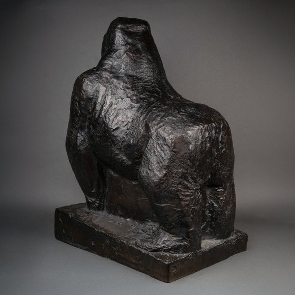 JEAN JOACHIM (1905-1990) Gorilla. Patinated bronze numbered 8/8.