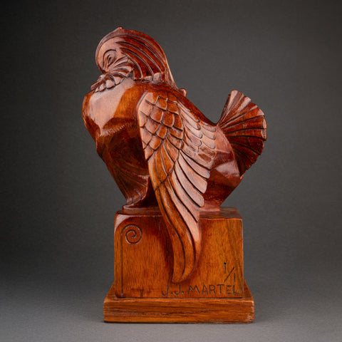 Joël and Jan MARTEL - Javanese Duck - Exceptional direct size on wood, 1917.