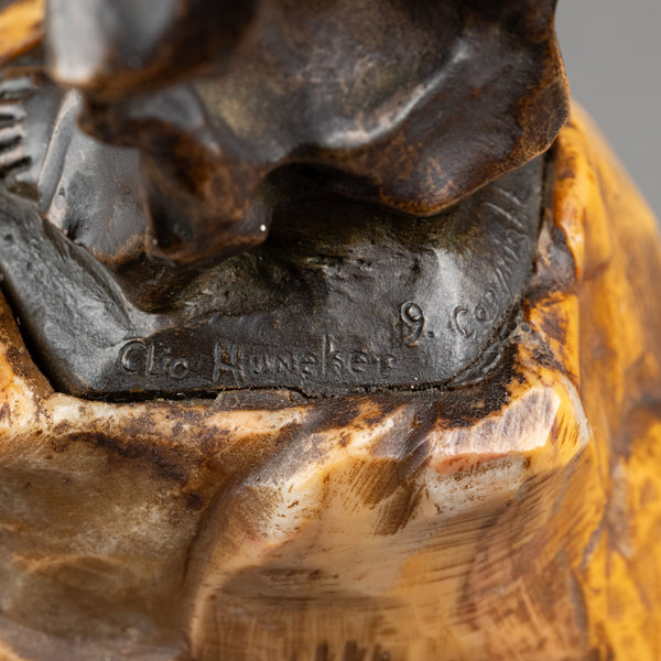 Clio HINTON HUNEKER BRACKEN (1870-1925) 'Liberty' bronze patiné, numéroté et daté 1899.