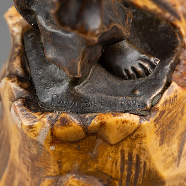 Clio HINTON HUNEKER BRACKEN (1870-1925) 'Liberty' bronze patiné, numéroté et daté 1899.