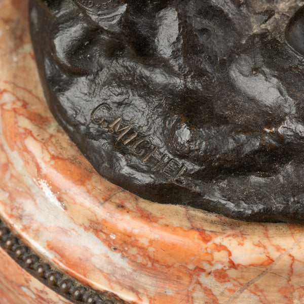 Gustave Frédéric MICHEL (1851-1924) "La Fortune' Bronze patiné fin XIXème.