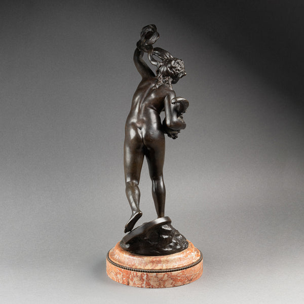 Gustave Frédéric MICHEL (1851-1924) "La Fortune' Bronze patiné fin XIXème.
