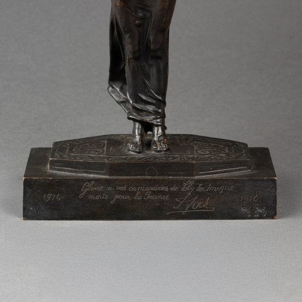 Victor SEGOFFIN (1868-1925) 'Victoire ailée' Bronze patiné vers 1925