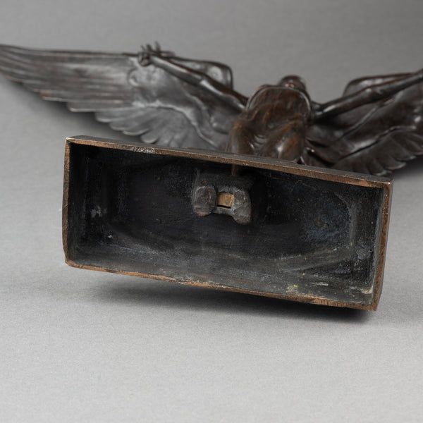 Victor SEGOFFIN (1868-1925) 'Victoire ailée' Bronze patiné vers 1925