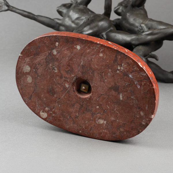 Alfred BOUCHER (1850-1934) 'Au But' Bronze patiné, fonte Siot Paris vers 1900