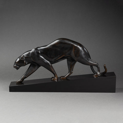 Maurice PROST (1894-1967) Panthère en Marche (moyen modèle), Bronze, Susse Frères Editeurs Paris.