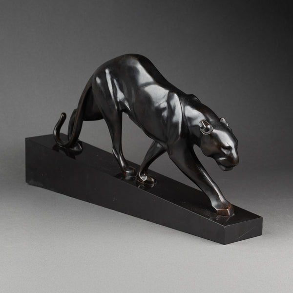 Maurice PROST (1894-1967) Panthère en Marche (moyen modèle), Bronze, Susse Frères Editeurs Paris.