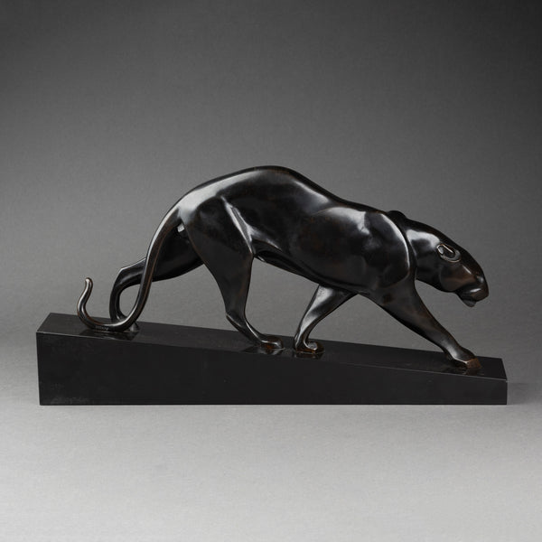 Maurice PROST (1894-1967) Panthère en Marche (moyen modèle), Bronze, Susse Frères Editeurs Paris.