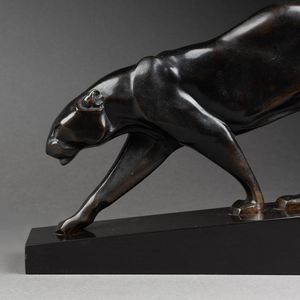 Maurice PROST (1894-1967) Panthère en Marche (moyen modèle), Bronze, Susse Frères Editeurs Paris.