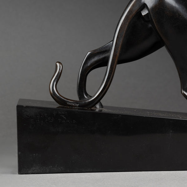 Maurice PROST (1894-1967) Panthère en Marche (moyen modèle), Bronze, Susse Frères Editeurs Paris.